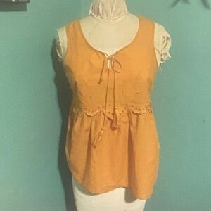 Knox Rose Yellow Sleeveless Blouse